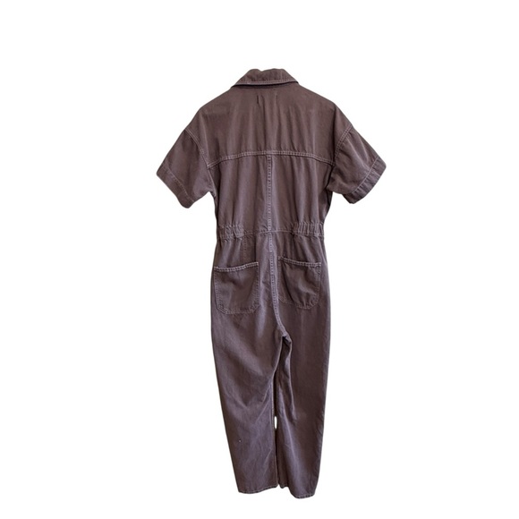 Free People Marci Short Sleeve Jumpsuit. Pinecone Brown #1677 - Picture 6 of 8